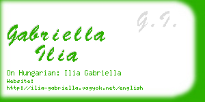 gabriella ilia business card